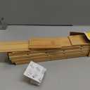 SpaceAid Bamboo Drawer Dividers with Inserts and Labels, Kitchen Adjustable Drawer Organizers, Expandable Organization for Home, Office, Dressers, 4 Dividers with 9 Inserts (17"-22" Natural)