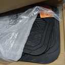 Motor Trend FlexToughXL Floor Mats for Cars Full Set, All-Weather Rubber Automotive Floor Mats, Waterproof Heavy Duty Car Mats, Flexible Floor Liners for Car Truck Van SUV, Car Floor Mats (Black)