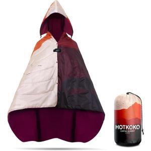 Waterproof Stadium Blanket, Soft Warm Fleece Camping Blanket Wearable Camp Blanket for Outdoor Camping, Picnic, Stadium, Sports, Beach, Car