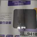 TV Antenna Indoor Long Range, Supports 4K 1080p Smart TV Signal Reception with Signal Amplifier 16ft HDTV Coax Cable