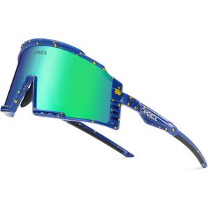 OMEKOL Two Sizes For Adults and Youth Sunglasses Sports Baseball Cycling Glasses Men Women MTB Bicycle Eyewear Outdoor (F12)