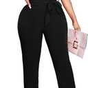 Yiershu Women's Jumpsuits Casual Dressy One Piece Outfits V Neck Formal Short Sleeve Mesh Ruffle Sleeve Romper (XX-Large, Black)