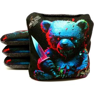BG Cornhole Mercenary Bags | Exclusive to Amazon | Set of 4 Bags (Teddy-BLUE-25)