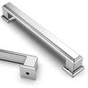 Asidrama 10 Pack 5 Inch(128mm) Polished Chrome Kitchen Cabinet Handles Cabinet Pulls Kitchen Cabinet Hardware for Cupboard Drawer Pulls