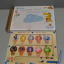 2 in 1 Magnetic Color and Number Maze, ABC Alphabet Puzzles Board Magnet Ice Cream Toys, Montessori Educational Magnet Puzzle, Preschool Learning Counting Toys for 2 3 4 5 Birthday Gifts