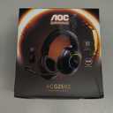 AOC Wireless Gaming Headset Compatible with PS5/4, Nintendo Switch, PC, Bluetooth 5.4 & 2.4GHz Gaming Headphones with Noise Canceling Mic, RGB, Type-C, 20ms Latency, 45H, 7.1 Virtual Surround- Black