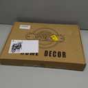 Spsyrine Serving Tray with Handles, Plastic Decorative Tray for Coffee Table, Living Room, Home Decor, Leicester