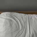 DWR Heavyweight Down Feather Fibers Comforter Oversized King, Ultra-Soft Cotton Blend Fabric, Overfilled Winter Warm Hotel Duvet Insert for Cold Weather/Sleeper (120x98, White)