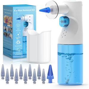 Ear Irrigation Kit, Manual Earwax Removal, Safe Ear Cleaning for Built-Up Wax, Effective Ear Irrigation Flushing System, Gentle Ear Flushing Kit for Adults and Kids at Home