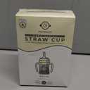 GROSMIMI Spill Proof no Spill Magic Sippy Cup with Straw with Handle for Baby and Toddlers, Customizable, PPSU, BPA Free 6 oz (White)