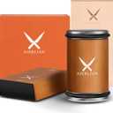 AIERLIAN Knife Sharpener Tool, Rolling Knife Sharpener Kit, Knife Sharpening with Diamonds and Ceramic for Steel of Any Hardness, Kitchen knife Sharpener with 15 & 20 Degree Magnetic Angle(Brown)