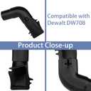 For Miter Saw Dust Collector, Dust Collection Fitting Compatible with Dewalt DW708. An Essential Workshop Accessory for Creating A Cleaner Environment