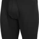 adidas Men's Microfiber Long Boxer Briefs (3-pack) moisture-wicking Performance Stretch Underwear (L)