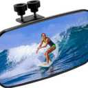 Boat Rear View Mirror, 8" W x 4" H Boat Mirrors, Marine Mirror for Ski Boats Pontoon Boat Water Skiing Sports Wakeboarding Surfing