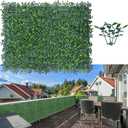 Artificial Boxwood Hedge Wall Panels, 24 X 16 in 12P UV-Anti Faux Greenery Vine Grass Wall Backdrop for Indoor Outdoor Green Plant Wall Decor & Ivy Fence Covering Privacy