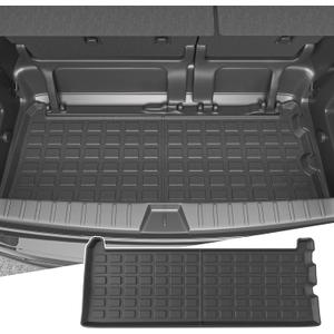 powoq Trunk Mat Compatible with 2021-2025 Toyota Sienna 3rd Row Cargo Liner TPE Rear Trunk Liner Mat Replacement for 2021 2022 2023 2024 2025 Toyota Sienna Accessories(Trunk Mat)