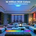 CINOTON 16 inch Smart Ceiling Light RGBCW, 40W LED Ceiling Light Fixture, 16 Million RGB & 2700K-6500K Adjustable for Bedroom Dining & Living Room Kitchen, Works with Alexa & Google Assistant, 1 Pack