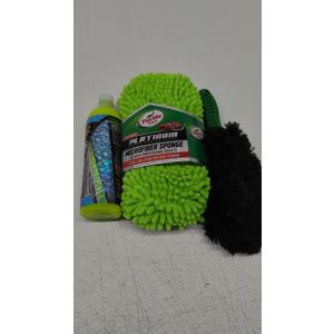 Set Of 3 Microfiber Sponge+ Duster+ Ceramic Wax