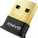 Kinivo USB Bluetooth Adapter for PC (BT 5.3, Plug & Play Wireless Dongle Receiver for Ubuntu, Windows 11/10/8.1)  Works with Laptops, Headsets, Speakers, Mouse, Keyboard, Printers, Gaming Controllers