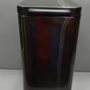 Home Zone Living 8 Gallon and 3 Gallon Slim Black Stainless Steel Trash Can Combo Set with Soft-Close Lid and Bag Tuck Design