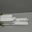 6 Pack Temporary Blinds, 24" W Shades for French Door Glass, 24"W-Fits up to 66"H Window