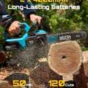SEESII Battery Chainsaw Cordless 12-inch with 2×4000mAh Batteries