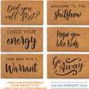 Fall Football Door Mat 30x17 Inch, Football Welcome Mat for Covered Outdoor Area, Welcome Outdoor Rug, Front Doormat Outdoor Coir Rug, Fall Decor