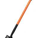 43.7Inches Small Spade Shovel Small Trench Shovel with Heavy Duty Steel Handle Garden Tools, Small Shovel for Digging Gardening Camping Yardwork Car Shovel, Orange