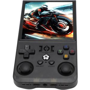 R36 Handheld Game Console,4 Inch Screen Handheld Game Console,Built in 4000mAh Battery,Rechargeable Portable Retro Gaming Console for Linux (128GB)