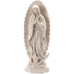 Our Lady of Guadalupe Religious Statue, 11.6 inch Virgin Mary Figurine, Resin Sculpture, Inspirational Religious Art for Home Decor/Catholic Gift, Mother Mary Statue
