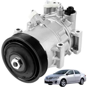 A/C Air Condition Compressor Compatible for Toyota Corolla 1.8L 2014-2019, Corolla iM 1.8L 2017-2018Air Conditioner AC Compressor with Clutch 88310-02850, 88310-02851, CO-29198C