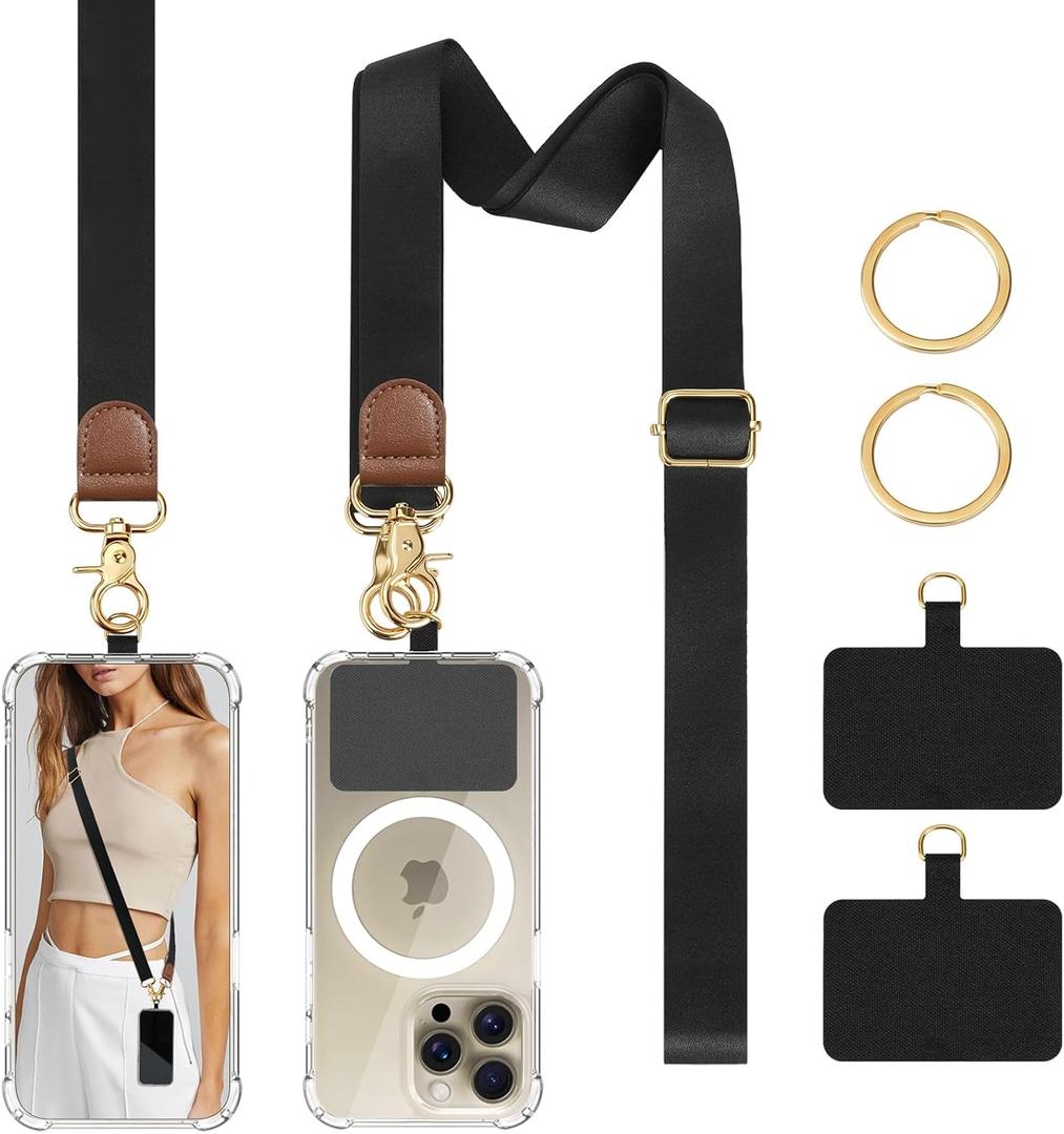 3 x TiMOVO Phone Lanyard Crossbody Wrist Strap, Adjustable Anti-Theft Phone Strap for All Phone Case, lanyard for Women and Men