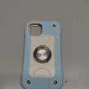 MARKILL Compatible with iPhone 14 Case/iPhone 13 Case 6.1 Inch with Built-in Ring Stand, Military Grade Drop Protection Full Body Rugged Heavy Duty Protective Durable Cover. (Ice Blue)