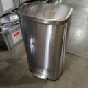 happimess Curtis 8 Gal Step Trash Can Soft Close 25", Platinum Silver
Stainless Steel, Fingerprint Resistant Satin Finish, Removable Liner, Steel Pedal, 20 Trash Bags Included, Kitchen Bin