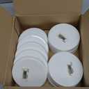 Carlisle FoodService Products Stor N' Pour Bottle Caps Lids with Stacking Ridge for Bar, Kitchen, And Restaurants, Plastic, 3.5 Inches, White, (Pack of 12)