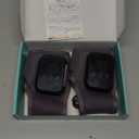 Foot Ankle Massager with Vibration and Heat - Cordless Rechargeable Ankle Heating Pad for Pain Relief, Plantar Fasciitis & Achilles Tendonitis. Adjustable Wrap for Circulation Boost. (GRAY-2pcs)