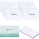 Anjmd 50 Pieces Pin Style Name Badge Holders Name Tags with Pins Clear Plastic Name Tag Holder Name Badge Holders with 50 Pcs Inserts Fit Card (3.58x2.16 inch)