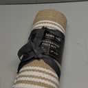 Hand Woven 100% Cotton Yoga Mat- Thick Handloom Made in India- for Gym Floor Exercise - Runner for Bedroom (24"x72", Beige)