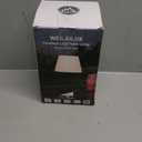 Outdoor Battery Operated Table Lamp Waterproof, 4000mAh Cordless Table Lamp Rechargeable, Touch Dimmable Desk Lamp, LED Night Light for Patio Camping Restaurant Home, H9.6in, White