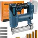 Cordless 18 Gauge Brad Nailer for Makita 18V LXT Battery, 2 in 1 Electric Stapler Nailer with 500 Nails and 500 Staples, Dual Protection Design, for Home Improvement, Woodworking (No Battery)