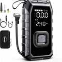 Tire Inflator Portable Air Compressor, 2X Faster Inflation Cordless Air Compressor, 20000mAh & 180PSI & Dual Cylinder, Electric Air Pump for Heavy-duty Vehicles, Car, Motorcycle, Bike, Ball