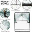 Humane Pigeon Trap,Bird Trap for Quail,Turkey,Net Traps (19.7x23.6 inch)