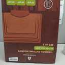 Acacia Wood Cutting Board Set of 3 with Holder, Juice Grooves & Built-in Handles - Durable, Wooden Cutting Boards for Kitchen, Perfect for Chopping, Food Prep and Serving as a Charcuterie