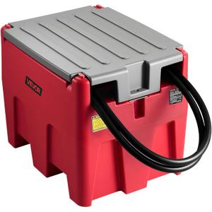 VEVOR Transfer Tank, 58 Gallon Capacity & 12V Electric Transfer Pump, Fuel Tank with 10 GPM Flow Rate and 13.1ft Rubber Hose, PE Transfer Tanks for Easy Fuel Transportation, Red
