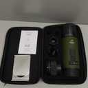 Portable Espresso Maker, 3 in 1 Coffee Maker Set with Carrying Bag and Coffee Stand, Coffee Machine Works with Ground Coffee & Capsule Pod, SelfHeating Brewer with USBC for Travel, Hiking, Office, Forest Green