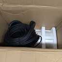 RELIY Pond Fountain Aerator, 1HP 110V 15000 GPH Fountain Pump, Fully Automatic Powerful Lake Floating Fountain, 100 FT Power Cord, 2x100 FT Traction Rope, Pond Fountains For Large Ponds (Black)