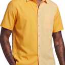 KYKU Mens Hawaiian Shirt Short Sleeve Button Down Casual Summer Beach Shirts (M)