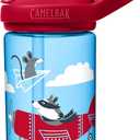 CamelBak Eddy+ Kids Bite Valve Straw Water Bottle (Airplane Bandits)