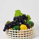 UPWOIGH Large Beige Circular Glazed Ceramic Fruit Basket Bowl, 10.8x3.85in Big Modern Table Decor Handmade Premium Personalized Ceramic Decorative Storage Organizer for kitchen, Breads,Vegetables,Gift