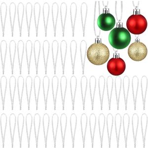 Shappy 200 Pieces Hangers Ribbon 10.6 Inch Christmas Ornament Tree Lanyard String Thin Strap Fabric Long Loop for Holiday School Wedding Crafts Decor Party Gift (Silver)